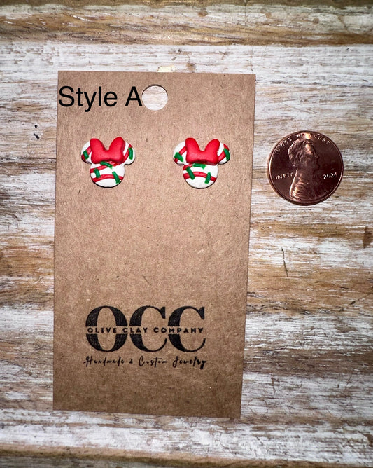 Smallest Debbie mouse studs