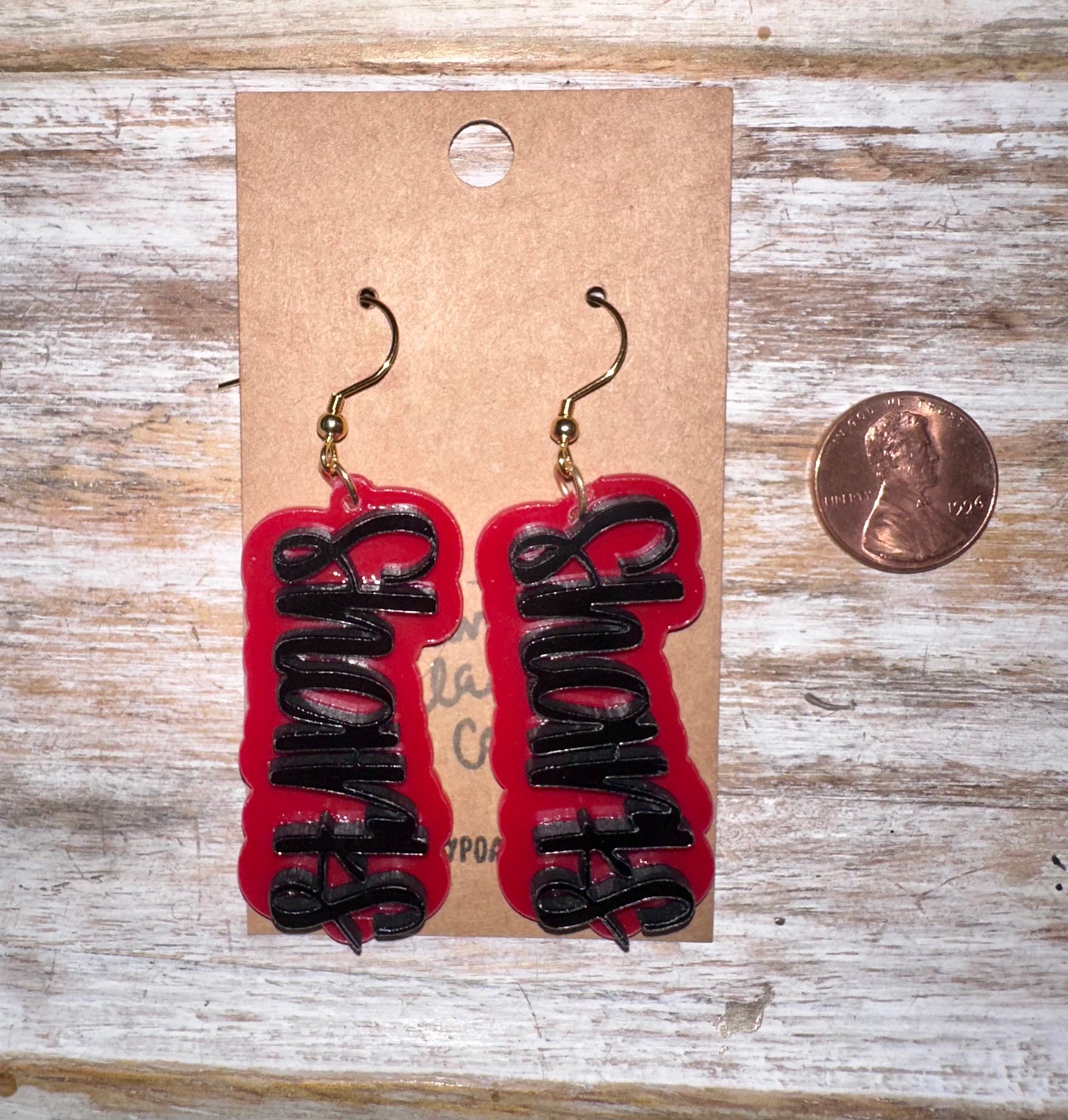 Sharks Acrylic Earrings