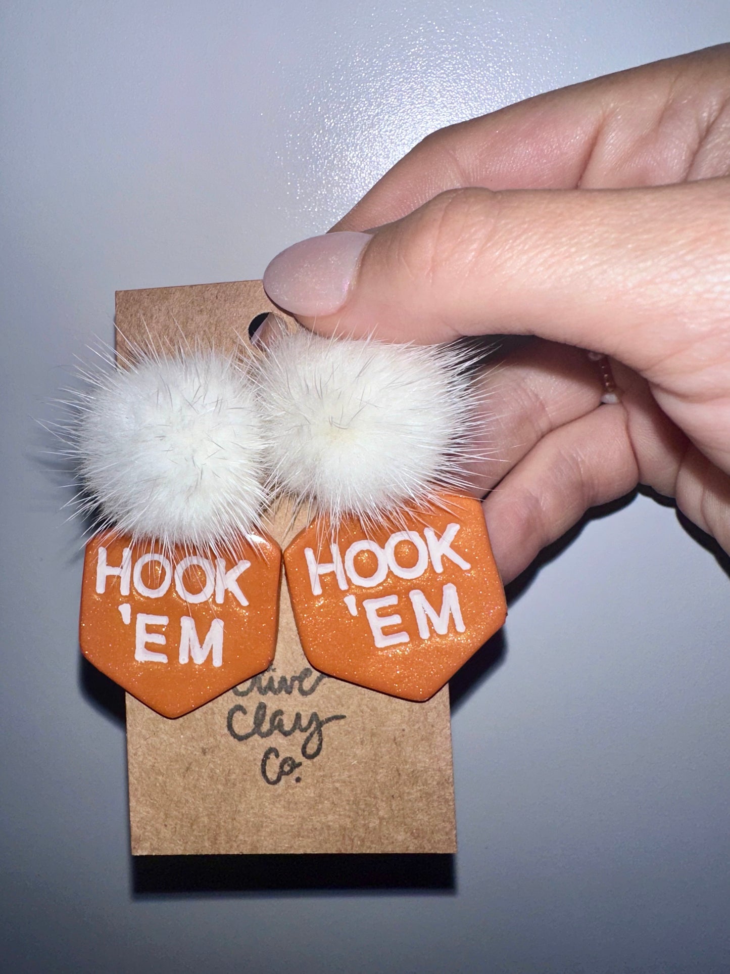 Texas Longhorns earrings