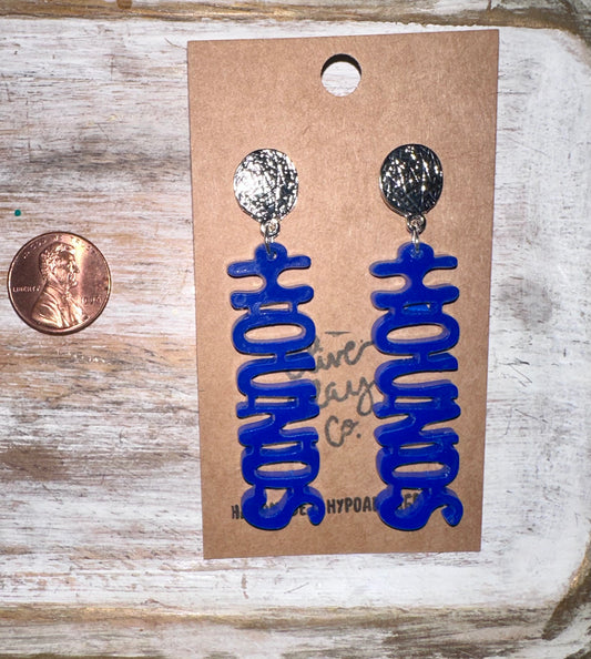 Hounds acrylic earrings