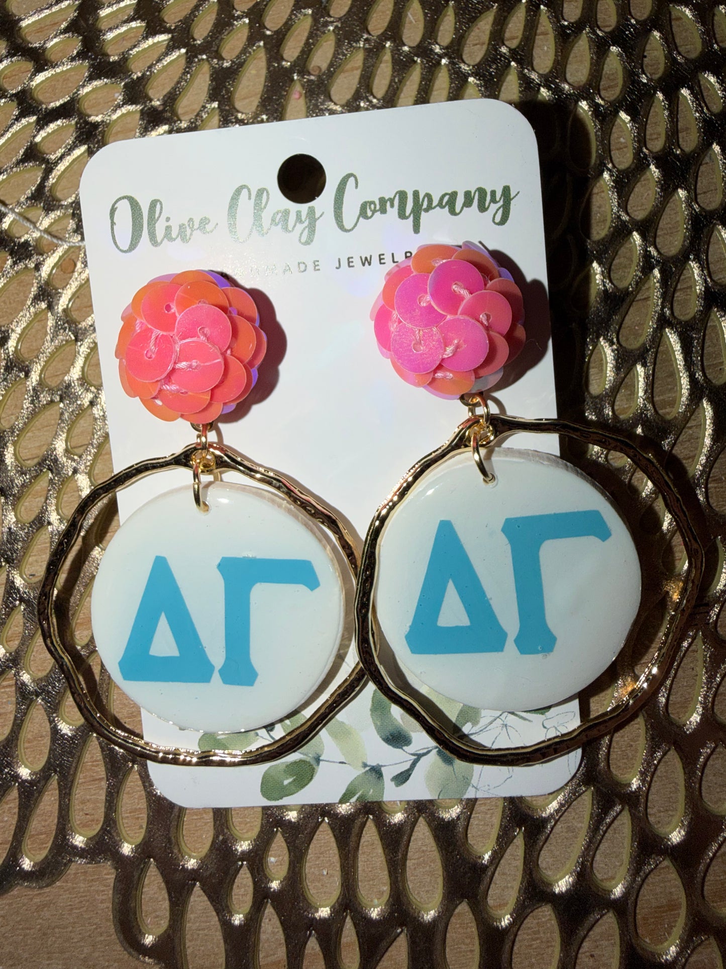 Delta Gamma Earrings
