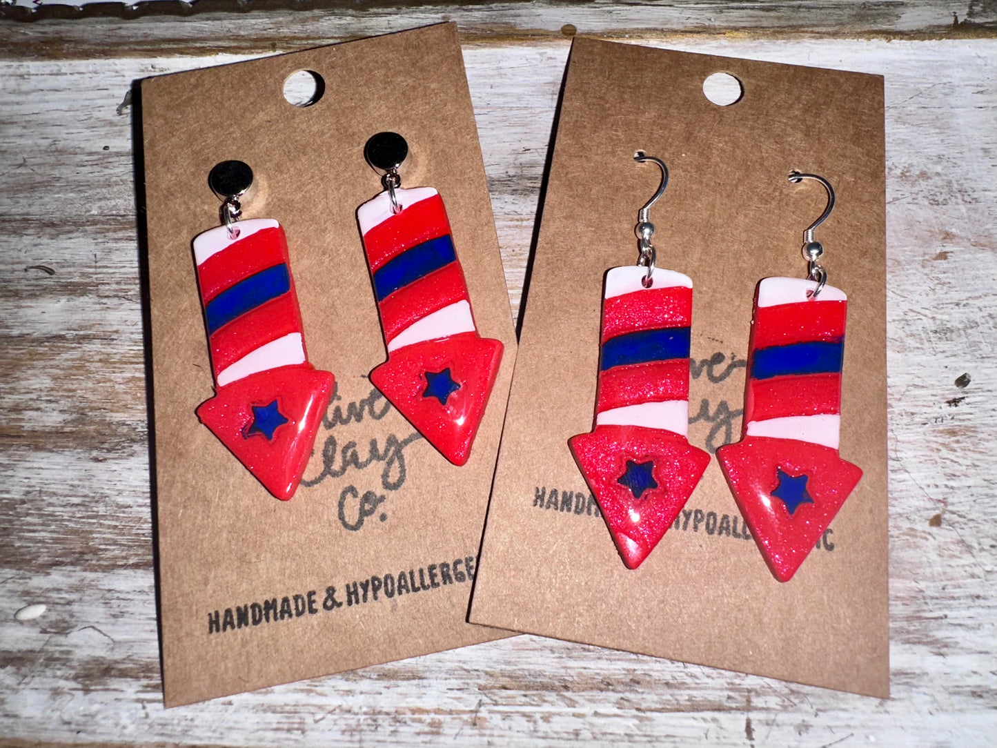 Firework Clay Earrings