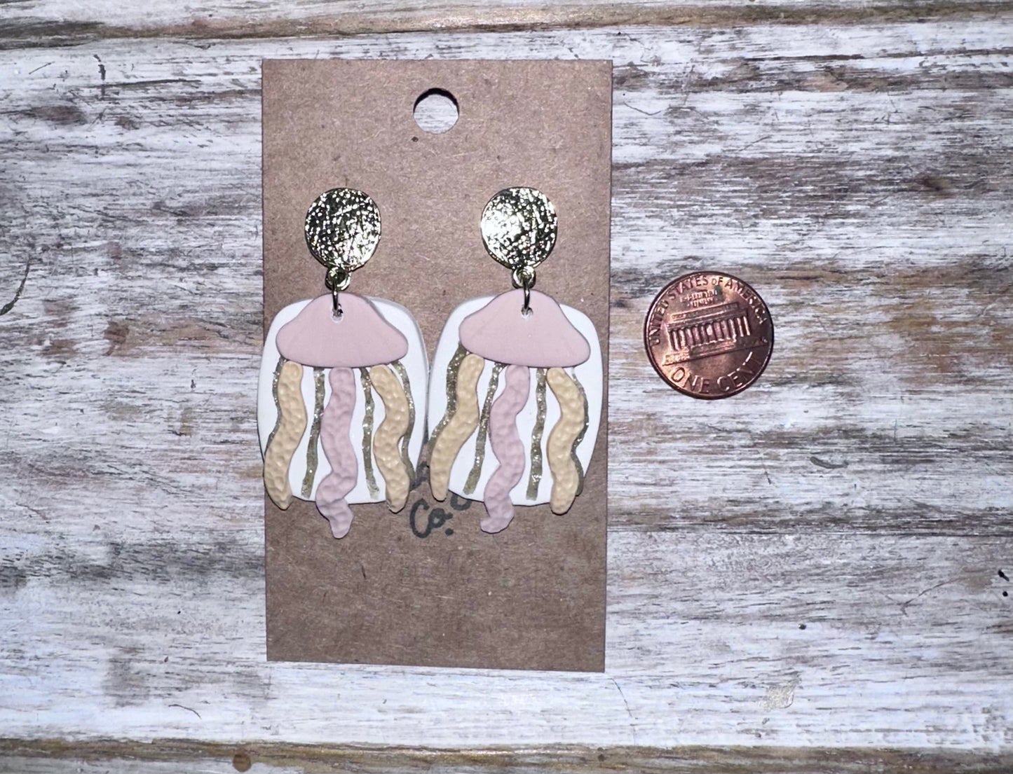 Jellyfish Clay Earrings