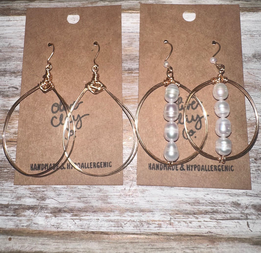 Wire wrapped hoops