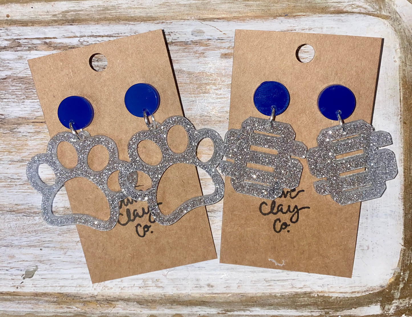 Os Glitter Acrylic Earrings