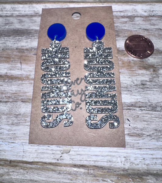 Hounds Glitter Acrylic Earrings