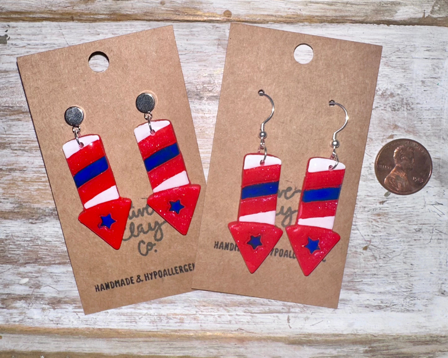 Firework Clay Earrings