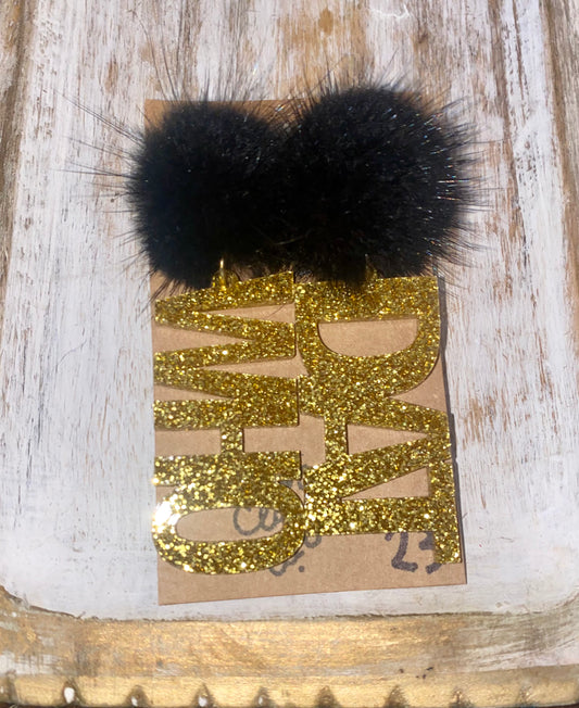 Who Dat Acrylic Earrings