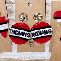 Large Biloxi Indians Earrings