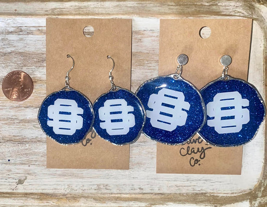 OS logo glitter hoops