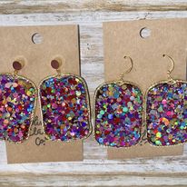Colorful Resin Hoops