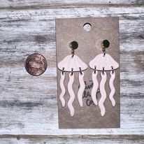 Jellyfish Clay Earrings